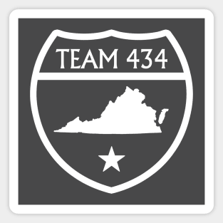 TEAM 434 - PHASE VI FLFC SHIELD - WE RUN THIS! (WHITE) Magnet